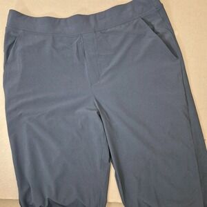 ATHLETA Brooklyn Ankle Pants Women's‎ 16 Black Athleisure Stretch (36x28)